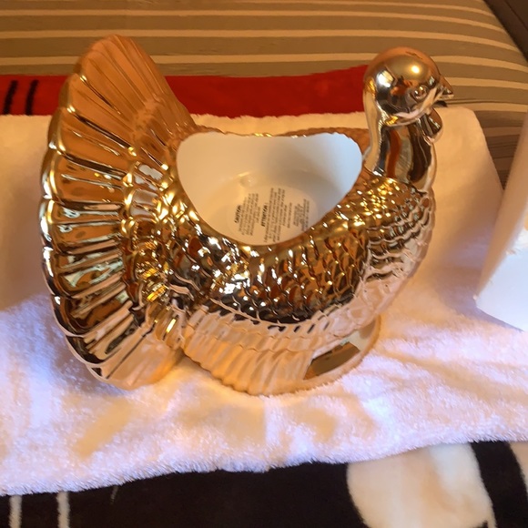 Bath and body Works gold turkey candle holder new - Picture 2 of 7